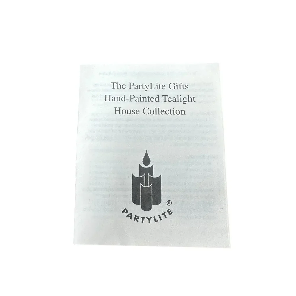 PartyLite Bisque Porcelain Sandcastle Beach House Decor Tea Light Candle Holder